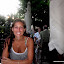S. having dinner in Syntagma Square, Athens.