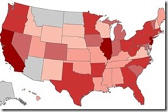 states in the red