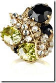 Bijoux Heart Etoile 24-karat gold-plated cubic zirconia Ring