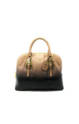  Prada Leather Bag - blackwithapricot - 6180