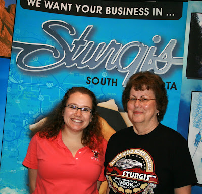 Danielle visits the Sturgis Economic Development booth