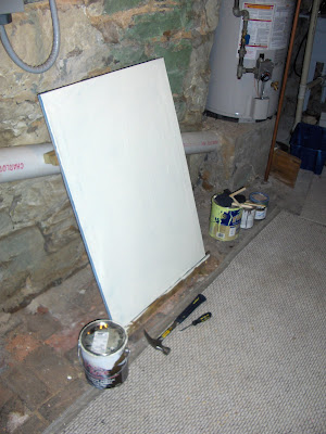 easel, with painting