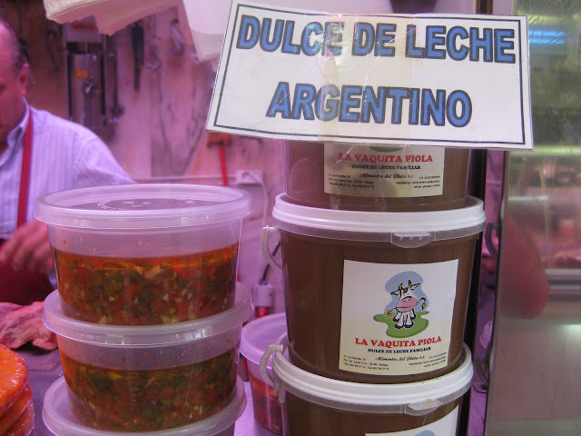 dulce de leche y chimichurri