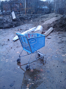 Marshalls cart and other debris