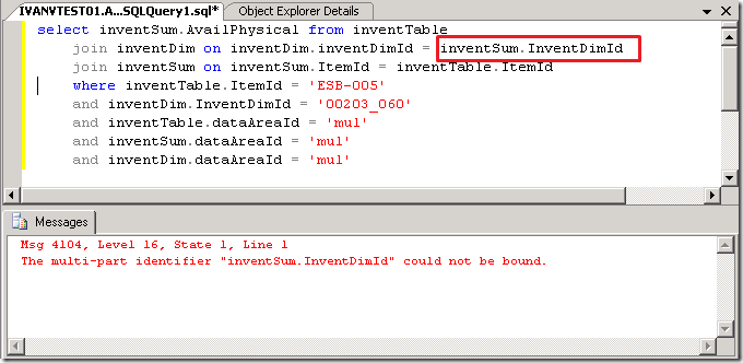 SQLstatement