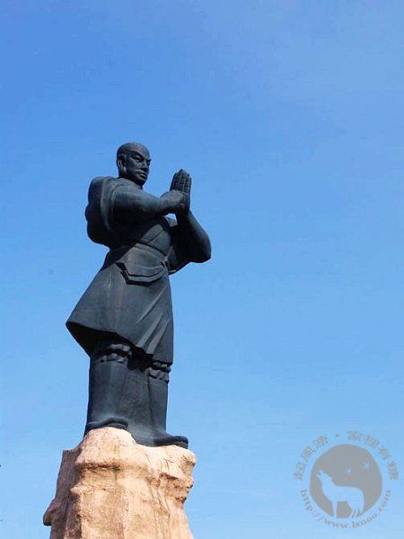 少室山少林寺的石像