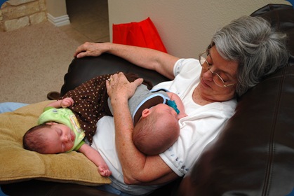 Grandma and her boys