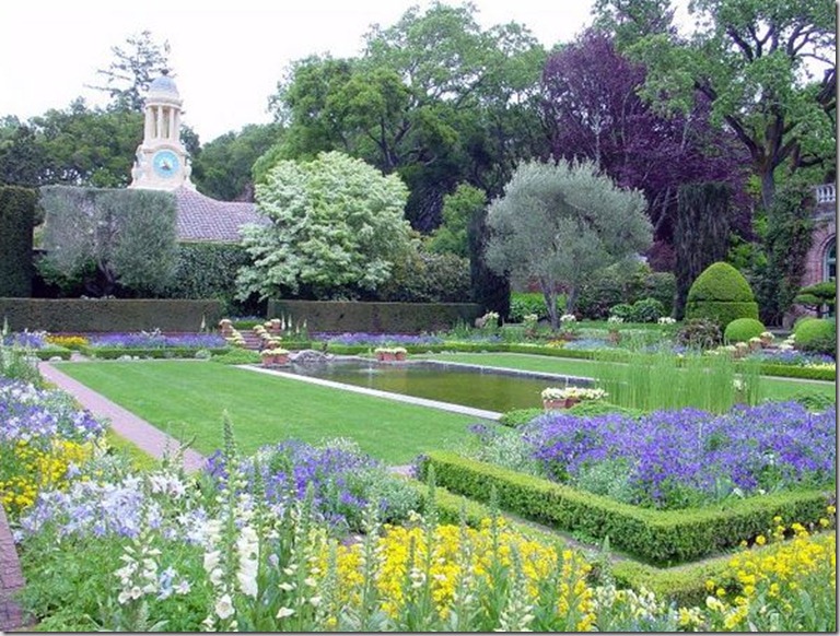sunken garden blue and yellow sunken garden blue and yellow