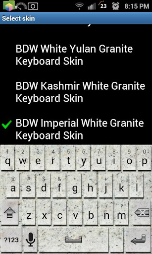 Imperial White Keyboard Skin