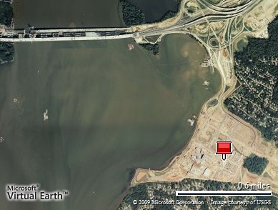 Location from Virtual Earth  (Downtown DC is about 10 miles due north)