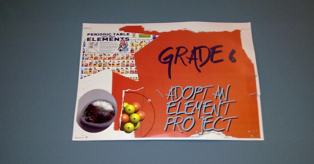 Learning Journey...: Adopt an Element!