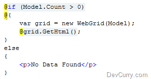 mvcemptywebgrid