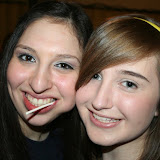 Leticia and Joanne before Tuesday night service