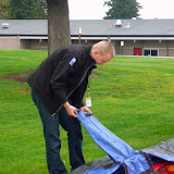 Yuri helping setup the obstacle course