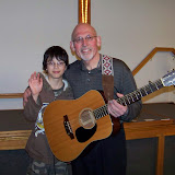 Worship leader Frank with Zach