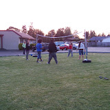 Late night volleyball after service