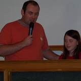 Pastor Mark prayign over Catilyn