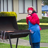 Melissa in charge of the grill
