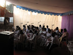 Offstage Practice by our Choir...