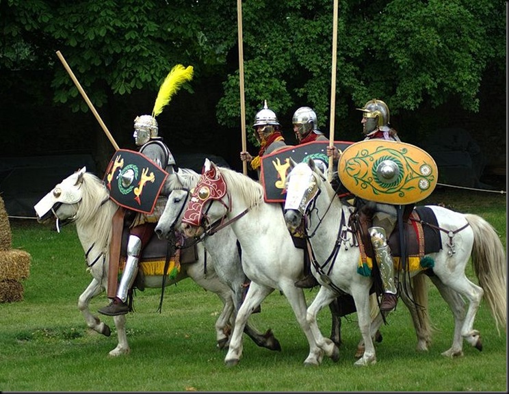 equites romanos a la carga