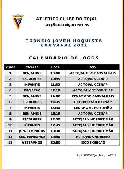 Microsoft Word - Torneio Carnaval - Jogos.doc