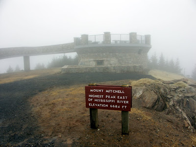 The summit area and platform.