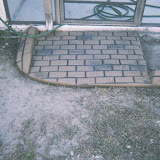 antique looking shaded paver stamp