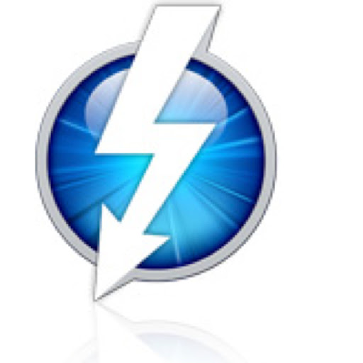 Thunderbolt icon Thunderbolt ports can transfer data at 10 Gbit/sec, twenty times the speed of USB.