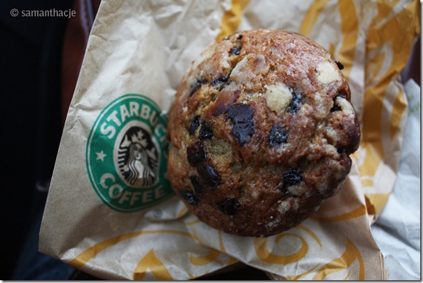 Chocolate banana muffin