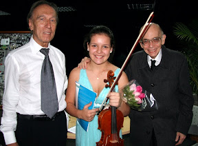 Aniversario 35 años Fesnojiv. Angélica Olivo, Claudio Abbado y J.A. Abreu. Caracas.13-02-2010. Foto: Frank Di Polo. Fesnojiv