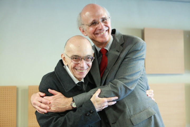 Mark Churchill y José Antonio Abreu. Caracas. Febrero 2010. Foto: Joaquin Avellan