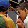 Dudamel conducts young musicians in a benefit concert for children in Lara 