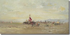 4.5 x 9 The Red Sail on wood