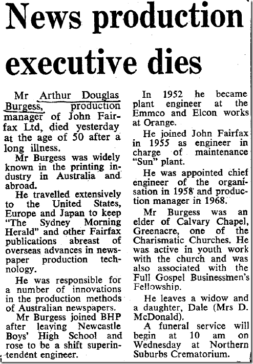Arthur Douglas Burgess Biography