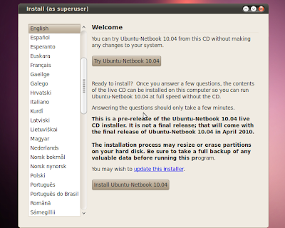 ubuntu 10.04 lucid installer