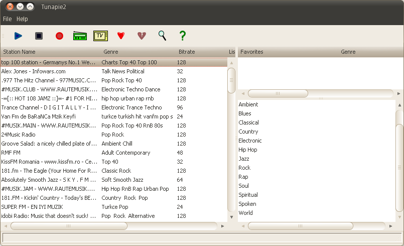 Listen To Internet Radio In Ubuntu Using Tunapie (Shoutcast, Icecast) ~ Web  Upd8: Ubuntu / Linux blog