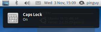 notifyosd lock keys notifications