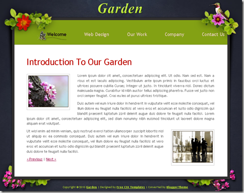 Garden Blogger Template