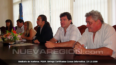 Ing. Antonio Ferrari (der), Director del Inst. Beppo Levi