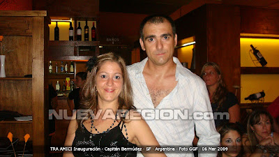 Cecilia Cosenza, Fernando Oliva, titulares de TRA AMICI, resto cafe en Capitán Bermúdez