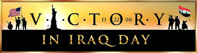 Victory in Iraq Day banner Victory in Iraq Day banner