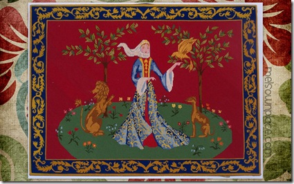 woman tapestry