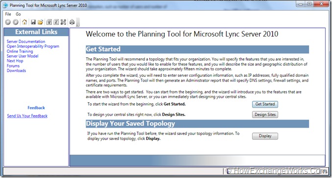 Lync Server 2010 Planning Tool