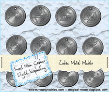 Zodiac Metal Medals