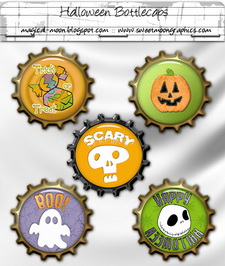 Halloween Bottle Caps