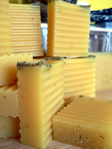 fresh lemon-rosemary soap for St. Baldricks