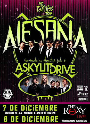 Alesana en Argetina 2010
