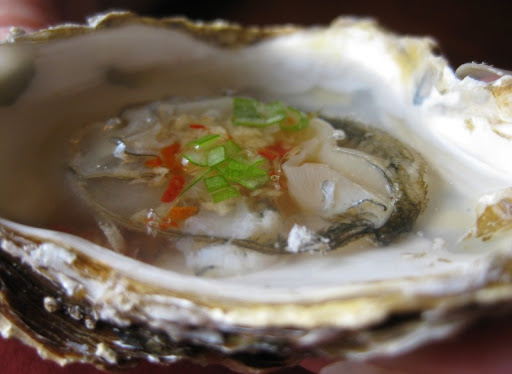 Oysters with Vietnamese Ginger-Chili Sauce