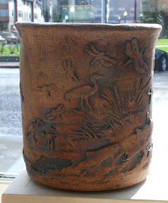 Bay of plenty    ceramic container   By  Gilbert Castro