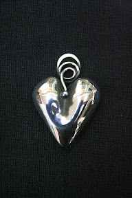 sterling silver heart  8